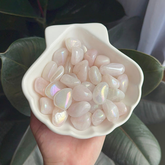 Aura Rose Quartz Tumble