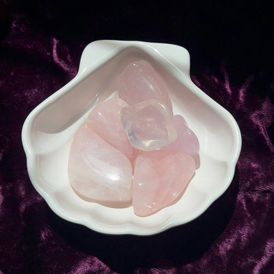 Rose Quartz Palm Stone