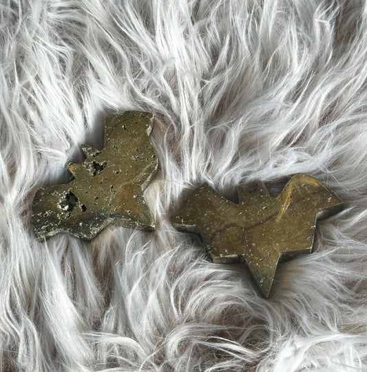 Pyrite Bat Carving